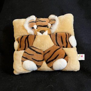 Vintage 1998 T.W.I.E Tiger Cat Animal Square Plush Pillow